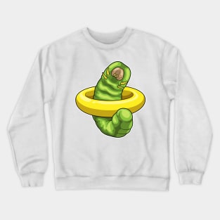 Caterpillar Swimming Lifebuoy Crewneck Sweatshirt